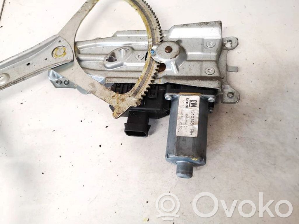 Opel Astra H Silnik regulatora szyby drzwi przednich 
