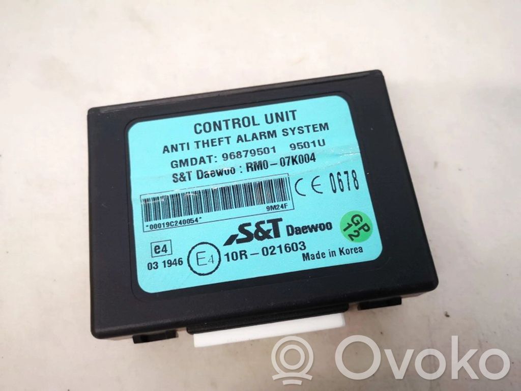 Unidad de control/módulo de alarma   96879501,RM007K004,96879501,RM007K004
