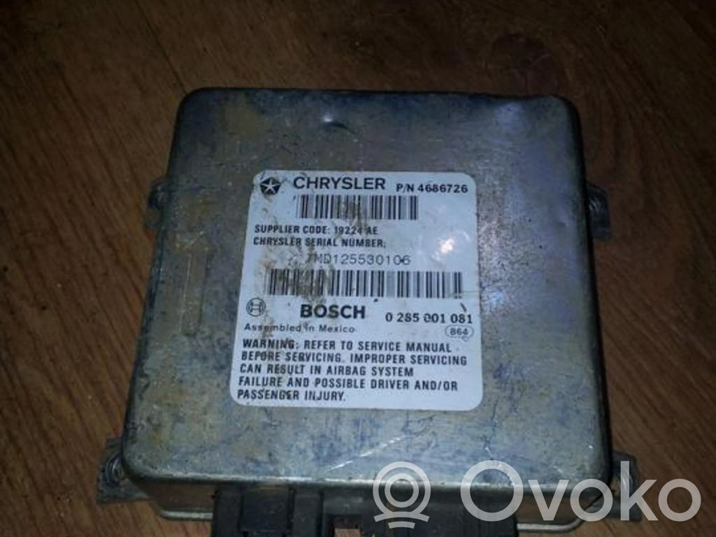 Sterownik / Moduł Airbag   P4686726,0285001081,0285001081,P4686726
