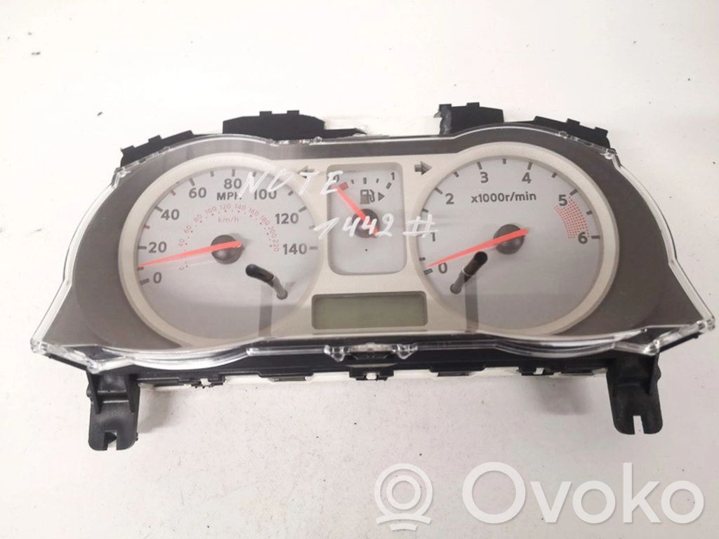 Nissan Note (E11) Geschwindigkeitsmesser Cockpit 