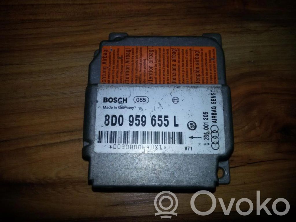 Centralina/modulo airbag   8D0959655L,0285001305,0285001305,8D0959655L