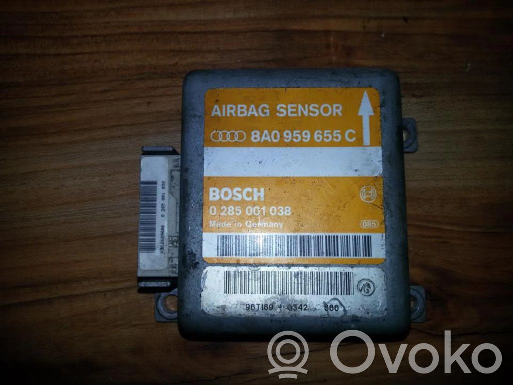 Centralina/modulo airbag   0285001038,8A0959655C,0285001038,8A0959655C