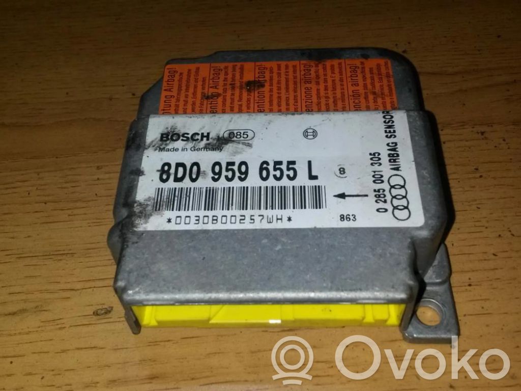 Unitate/modul de comandă airbaguri   8D0959655L,0285001305,0285001305,8D0959655L