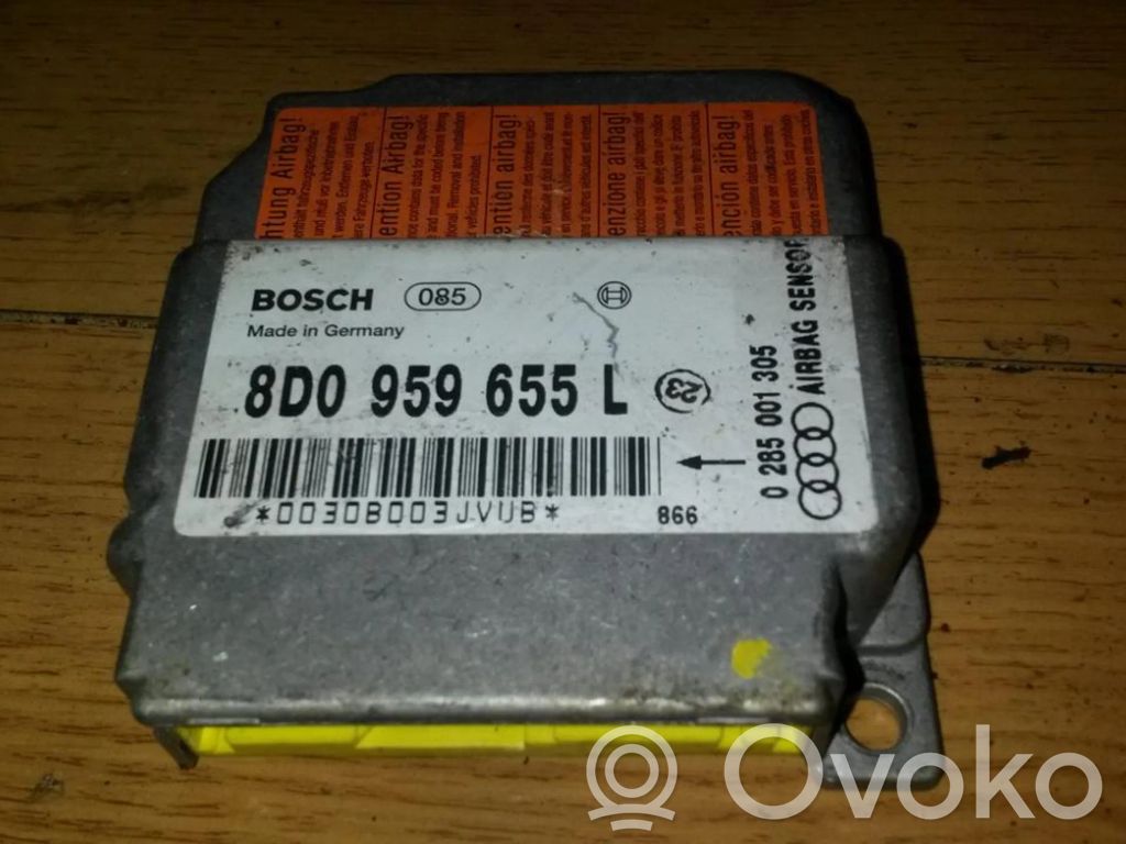 Airbagsteuergerät   8D0959655L,0285001305,0285001305,8D0959655L