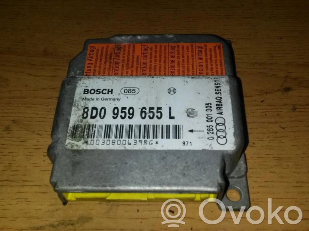 Centralina/modulo airbag   8D0959655L,0285001305,0285001305,8D0959655L