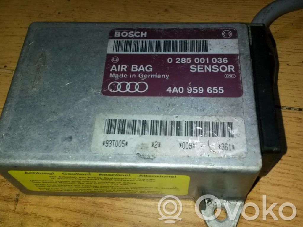 Unidad de control/módulo del Airbag   0285001036,4A0959655,0285001036,4A0959655