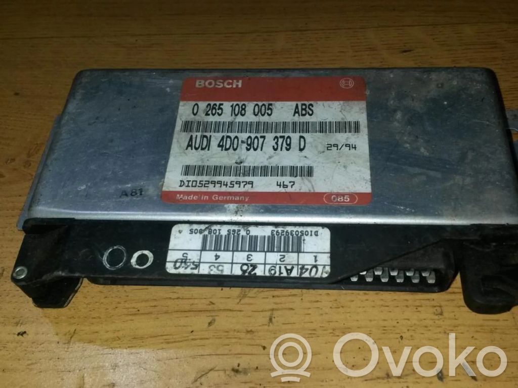 Unidad de control/módulo del ABS   0265108005,4D0907379D,0265108005,4D0907379D