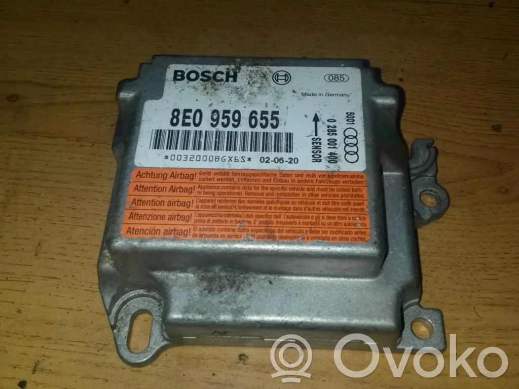 Turvatyynyn ohjainlaite/moduuli   8E0959655,0285001400,0285001400,8E0959655