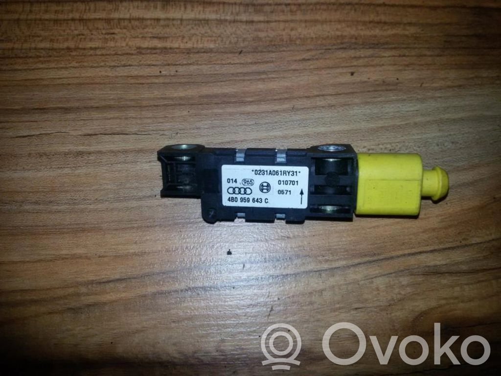 Sensor impacto/accidente para activar Airbag   4B0959643C,4B0959643C