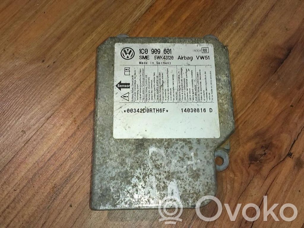 Unidad de control/módulo del Airbag   1C0909601,5WK43120,1C0909601,5WK43120