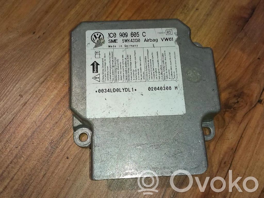 Volkswagen PASSAT B5 Unitate/modul de comandă airbaguri 
