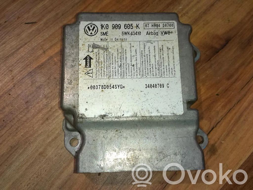 Volkswagen Golf V Unitate/modul de comandă airbaguri 