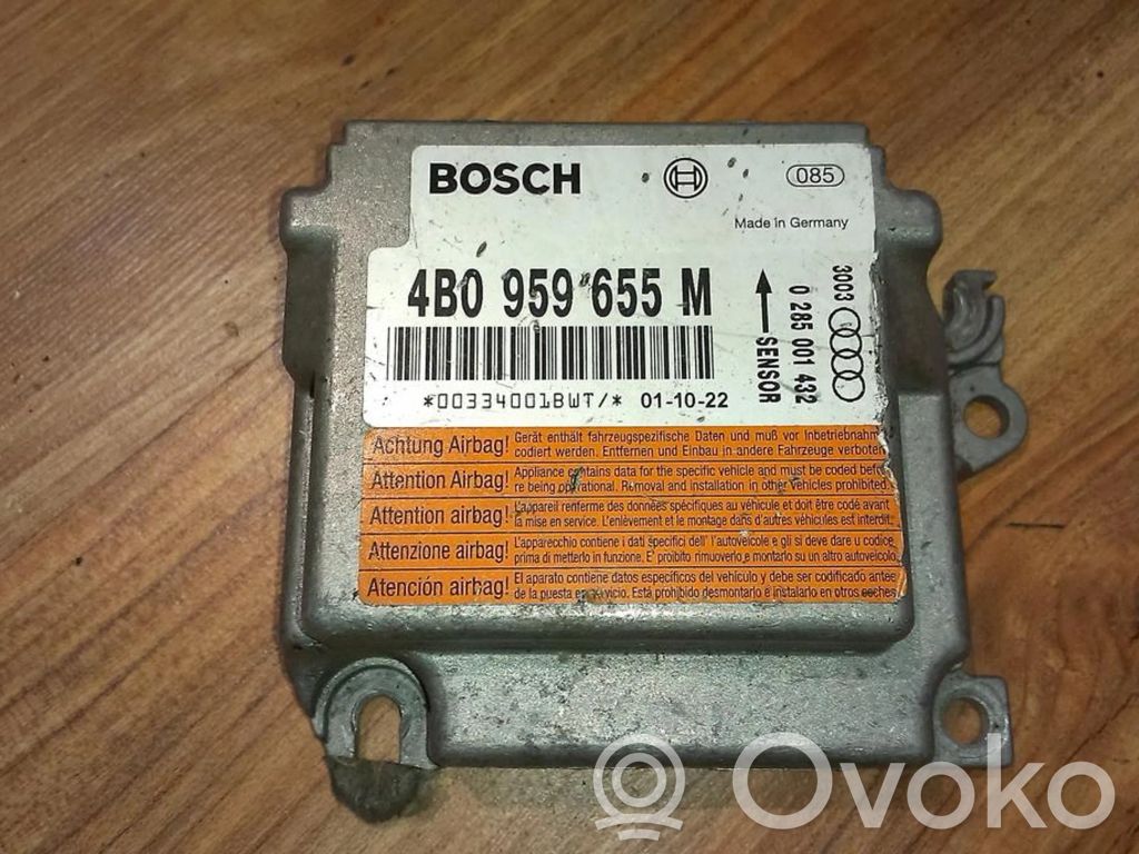 Audi A6 S6 C5 4B Centralina/modulo airbag 