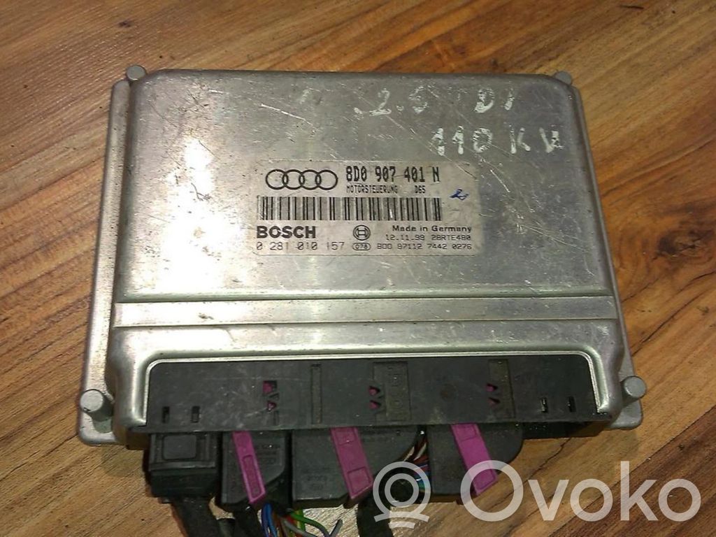 Moottorin ohjainlaite/moduuli   8D0907401N,0281010157,0281010157,8D0907401N