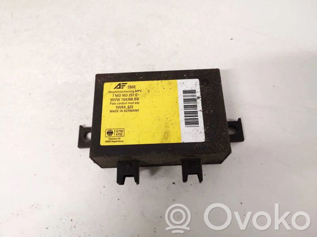 Volkswagen Sharan Unitate/modul comandă imobilizator 