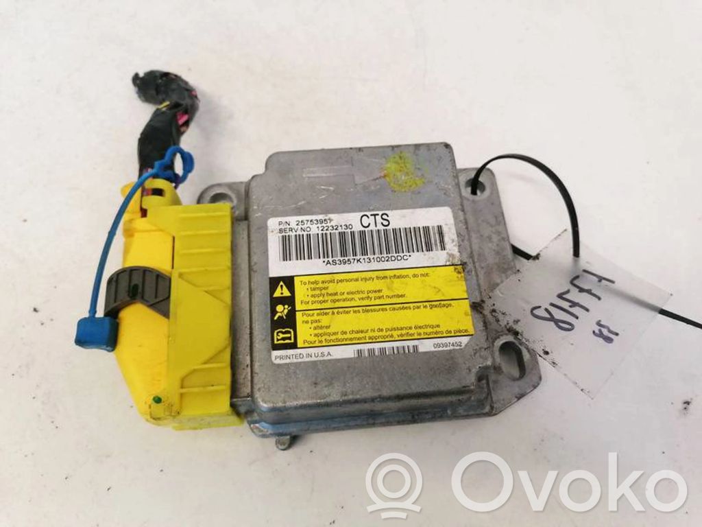 Cadillac CTS Airbag control unit/module 