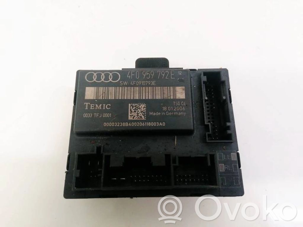 Audi A6 S6 C6 4F Centralina/modulo portiere 
