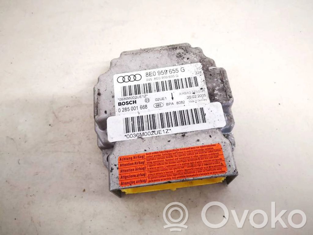 Centralina/modulo airbag   8E0959655G,0285001668,0285001668,8E0959655G