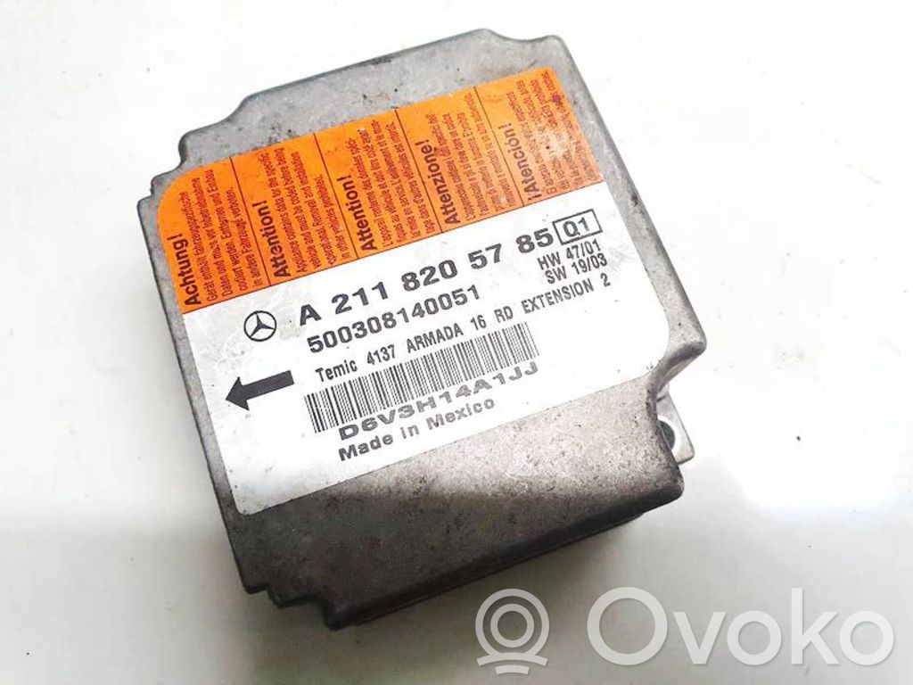 Sterownik / Moduł Airbag   A2118209485,500308140051,500308140051,A2118209485