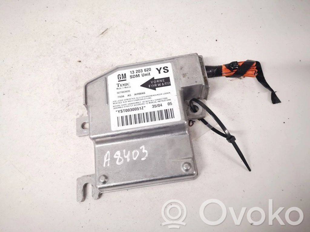 Opel Meriva A Centralina/modulo airbag 