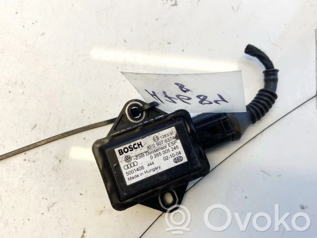 ESP Drehratensensor Querbeschleunigungssensor   8E0907637A,0265005245,0265005245,5001408,8E0907637A