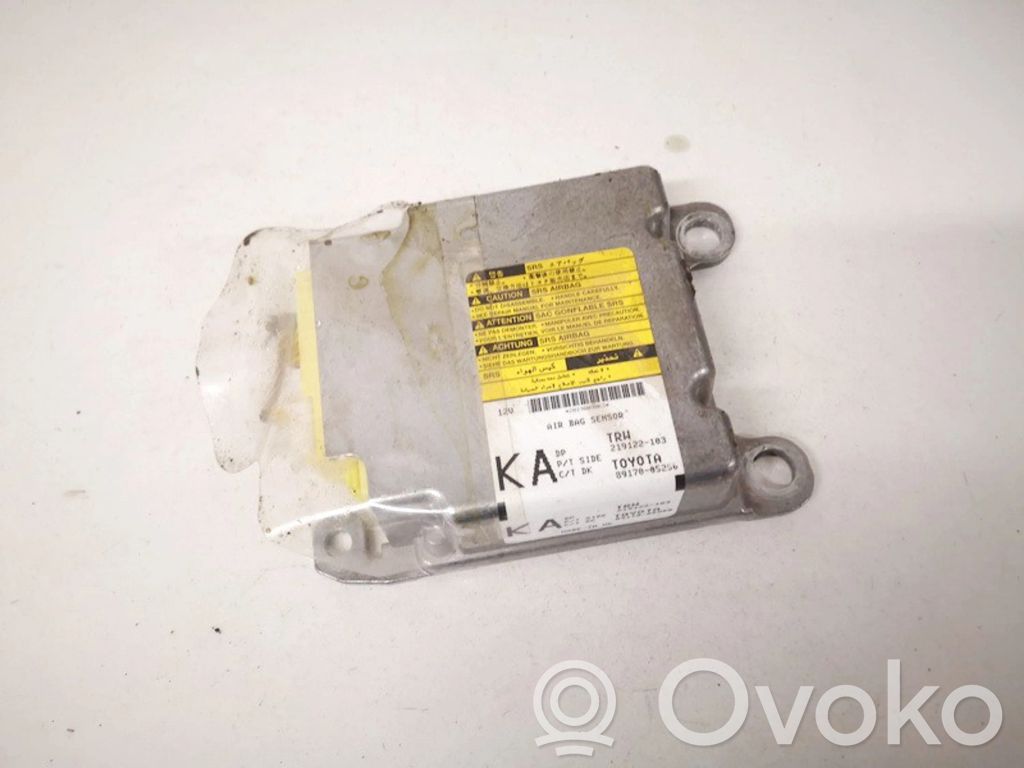 Toyota Avensis T270 Centralina/modulo airbag 
