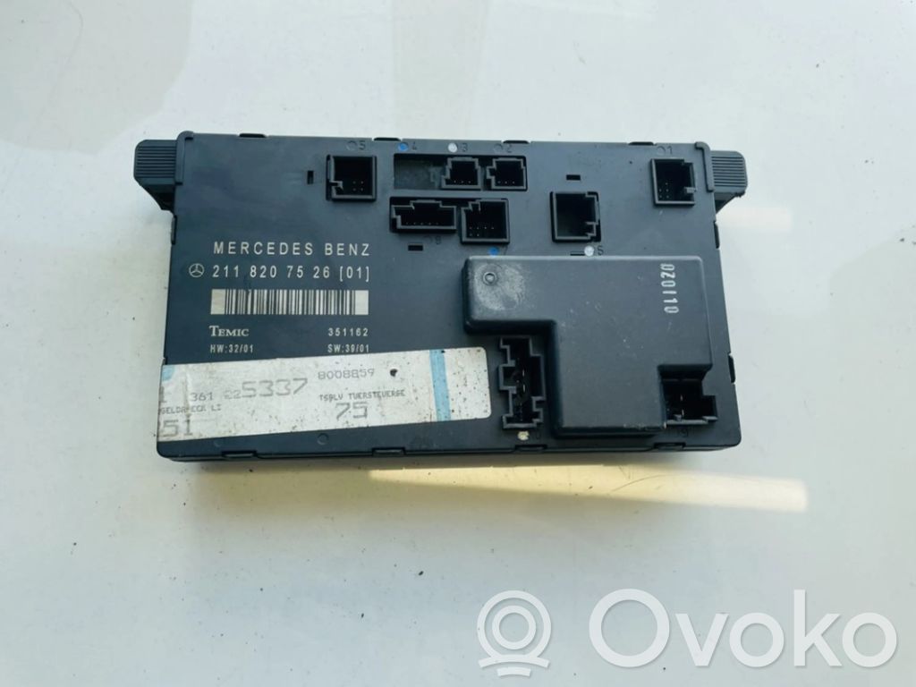 Unité de commande module de porte   2118207526,351162,2118207526,351162,8008859