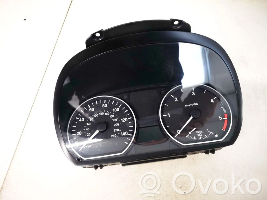 BMW 1 E81 E87 Compteur de vitesse tableau de bord 