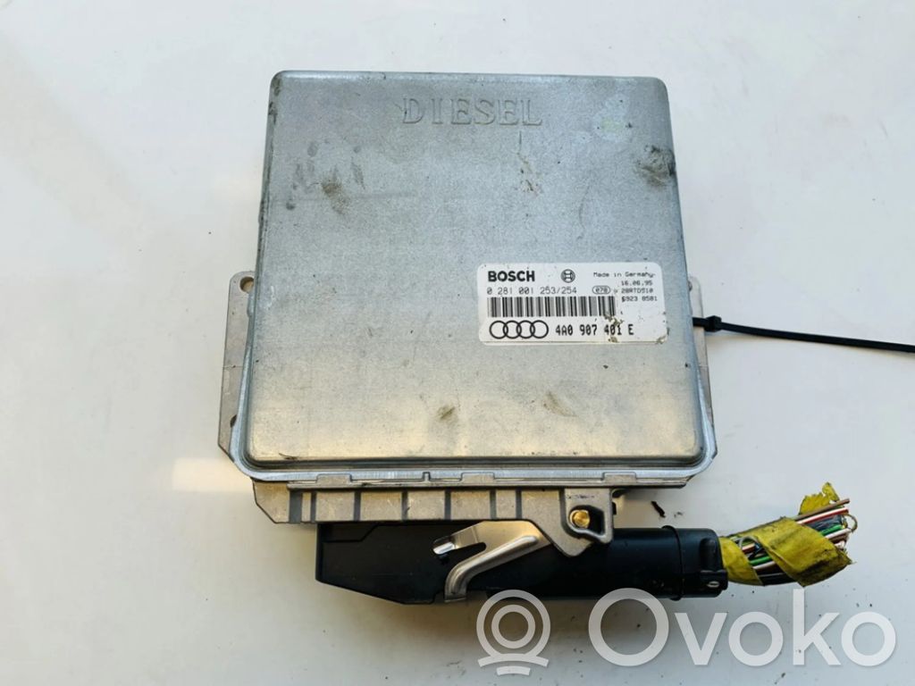 Moottorin ohjainlaite/moduuli   4A0907401E,0281001253,0281001253,4A0907401E