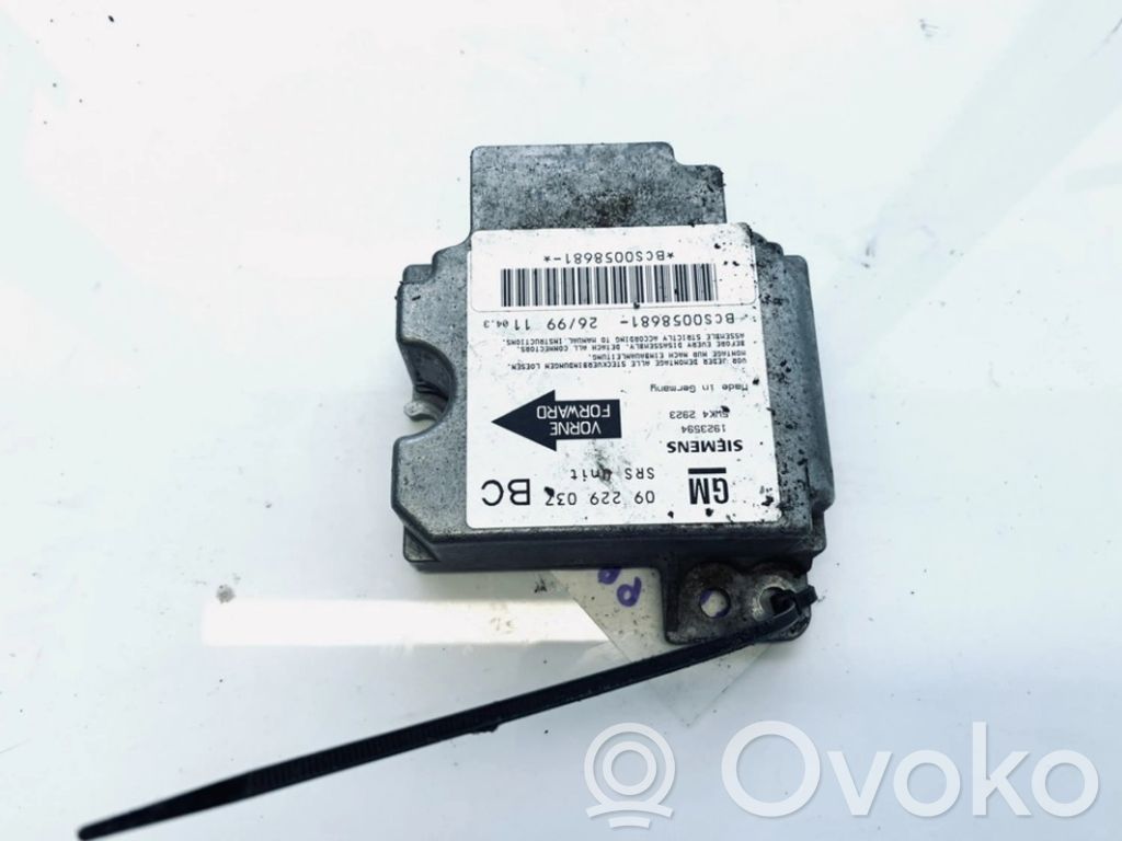 Opel Astra G Centralina/modulo airbag