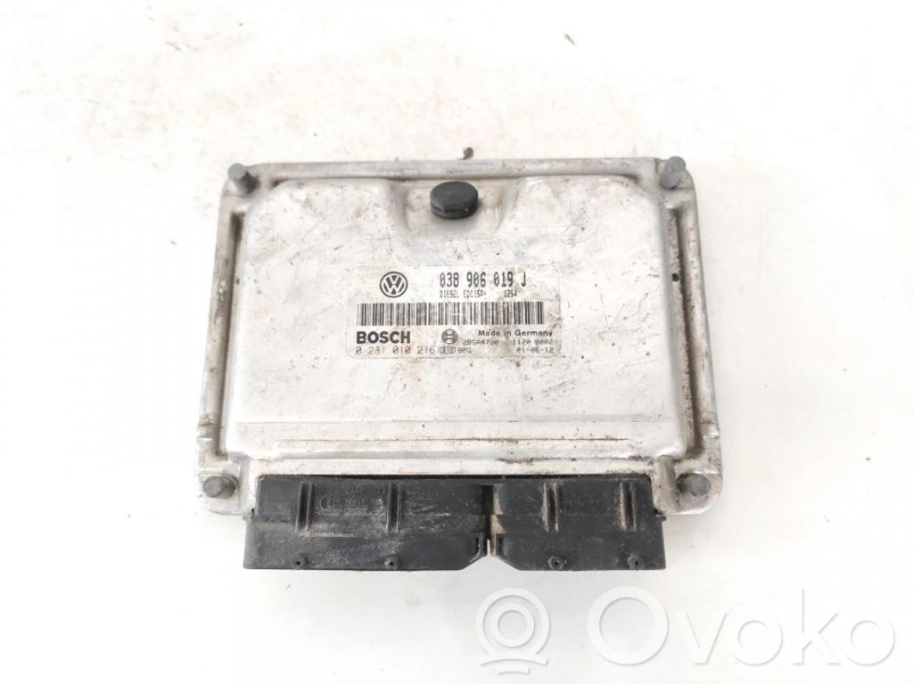 Unitate/modul de control motor   038906019J,0281010216,0281010216,038906019J