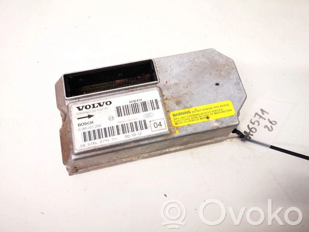 Module de contrôle airbag   8646434,0285001254,0285001254,8646434