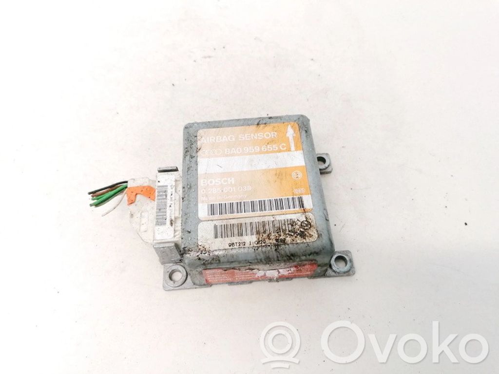 Module de contrôle airbag   8A0959655C,0285001038,0285001038,8A0959655C