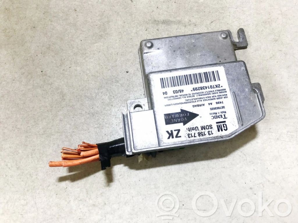 Opel Meriva A Unitate/modul de comandă airbaguri 