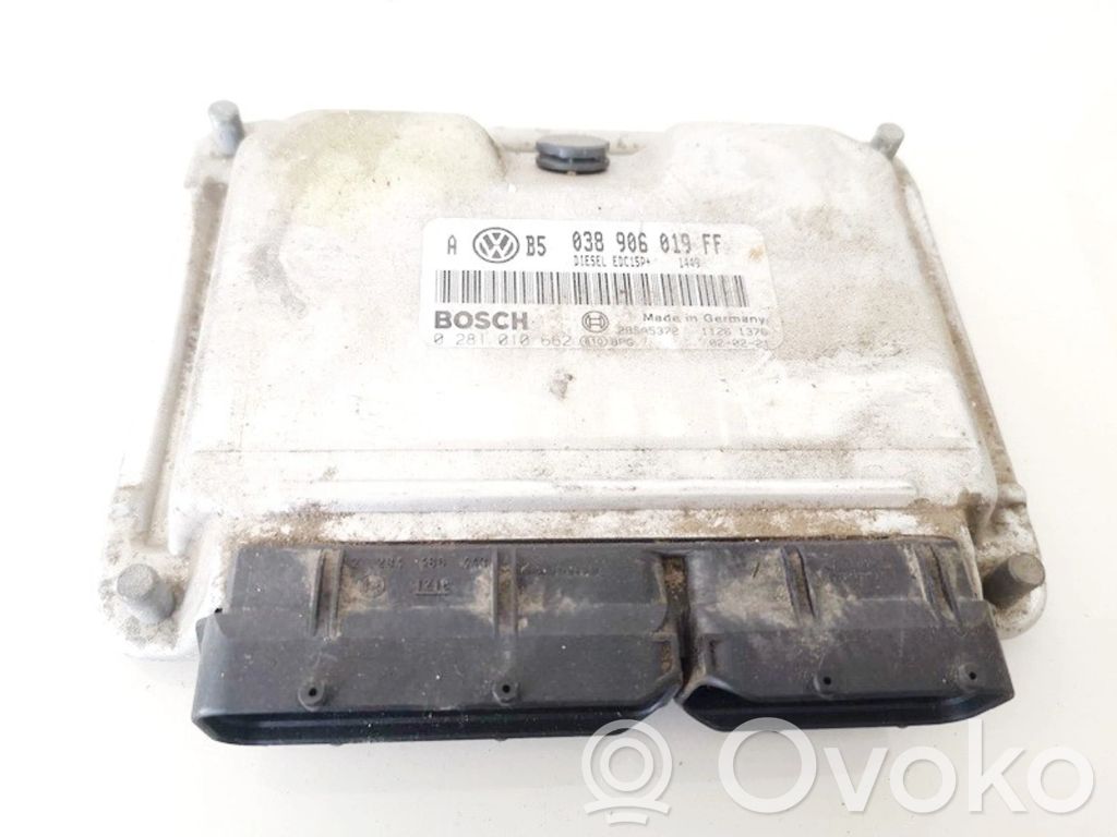 Unidad de control/módulo del motor   038906019FF,0281010662,0281010662,038906019FF