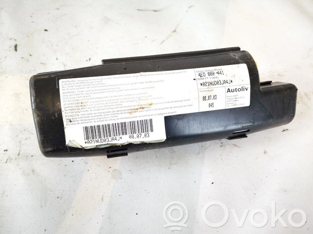Audi A8 S8 D3 4E Airbag sedile 