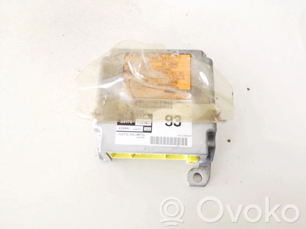 Toyota Corolla Verso E121 Centralina/modulo airbag 