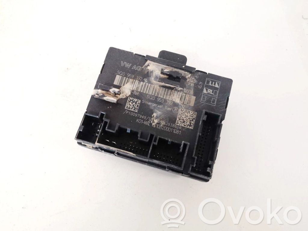 Unité de commande module de porte   5Q0959392,5Q0959392A,5Q0959392,5Q0959392A