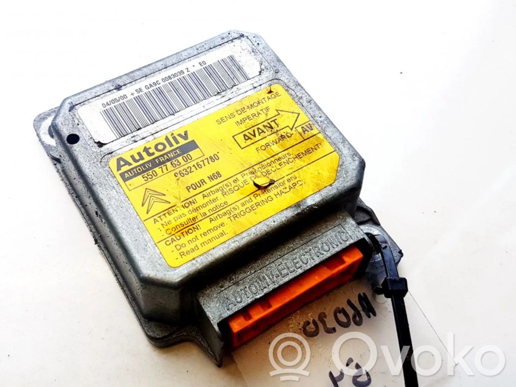 Centralina/modulo airbag   9632167780,550776300,550776300,9632167780