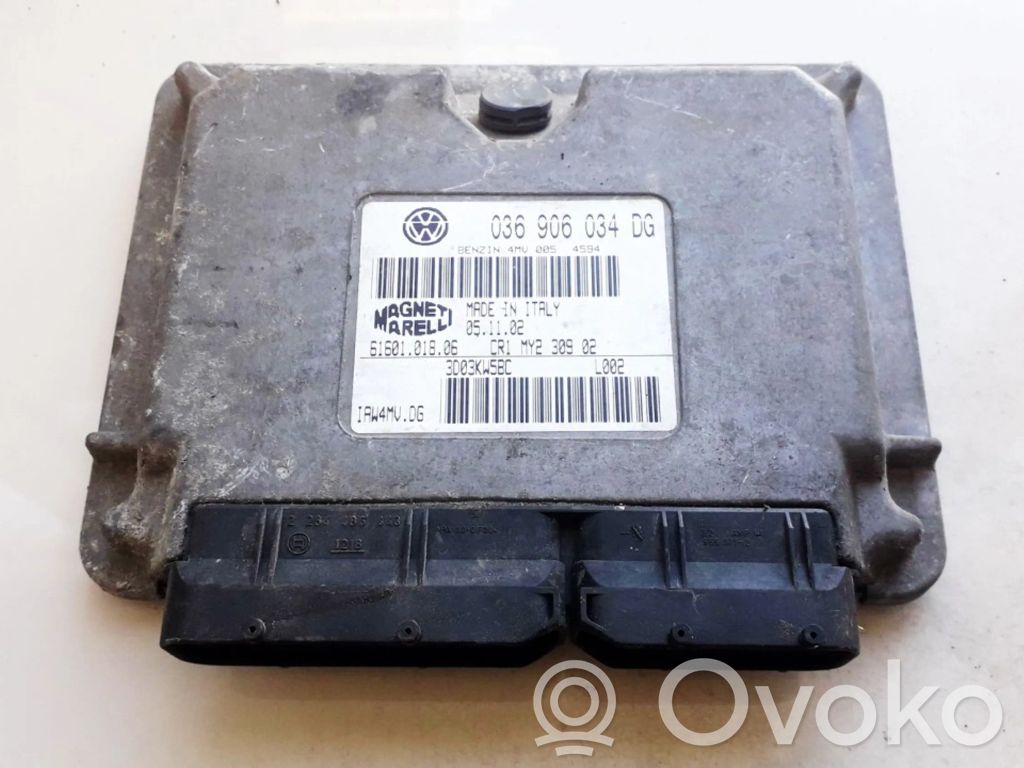 Sterownik / Moduł ECU   036906034DG,6160101806,036906034DG,3D03KW5BC,6160101806