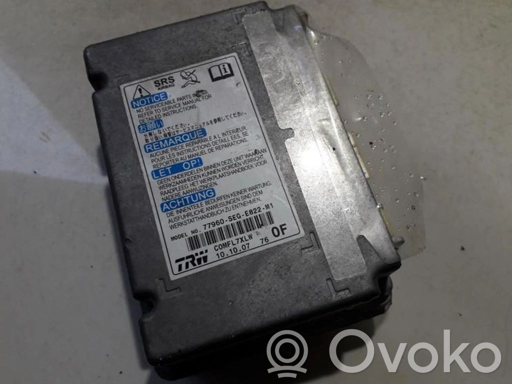Honda Accord Module de contrôle airbag 