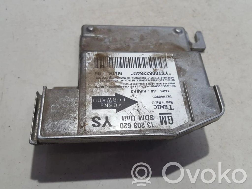 Opel Meriva A Unitate/modul de comandă airbaguri 