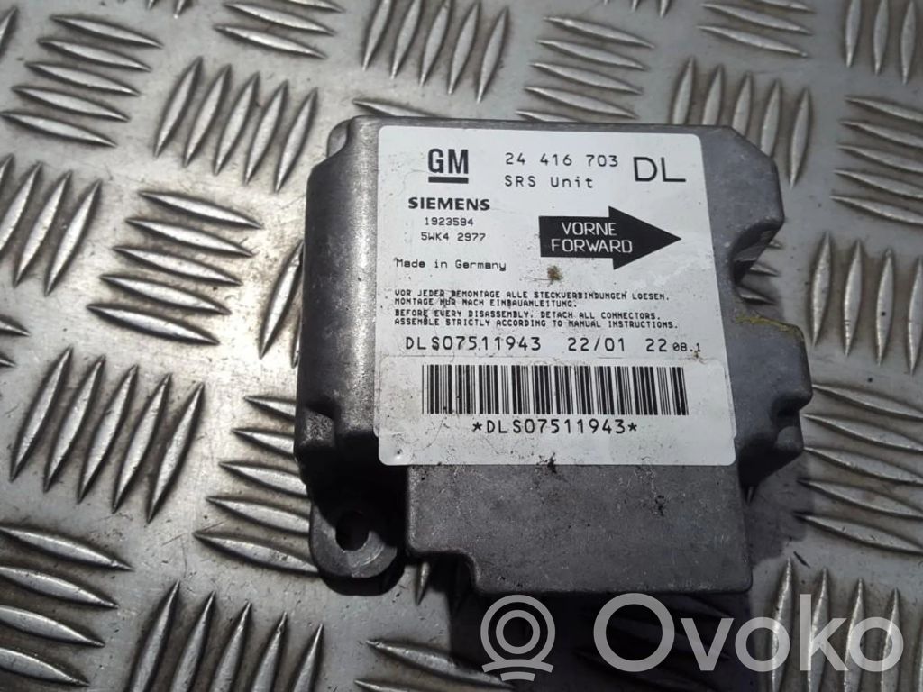 Opel Astra G Centralina/modulo airbag