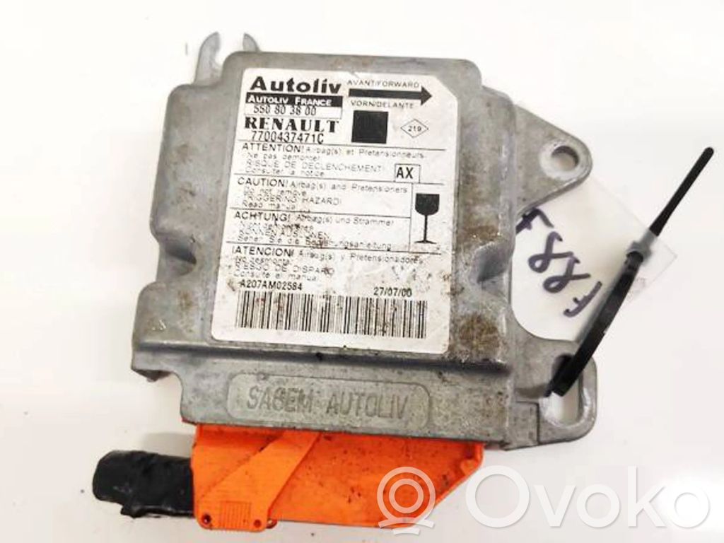 Unidad de control/módulo del Airbag   7700437471C,550803800,550803800,7700437471C
