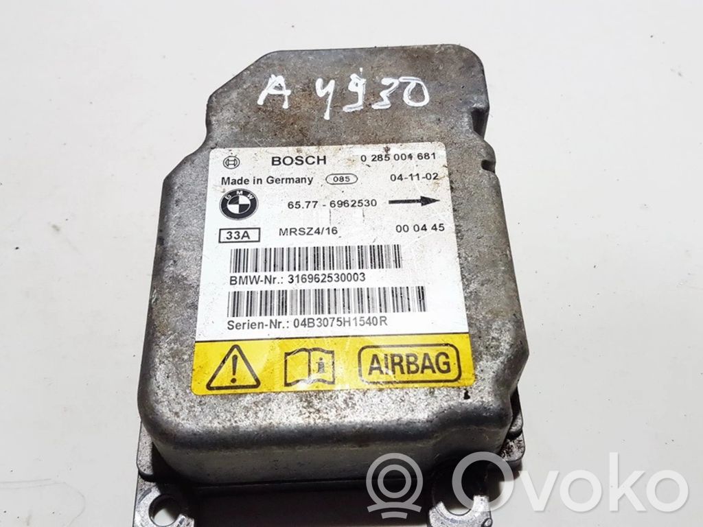 Module de contrôle airbag   0285001681,65776962530,0285001681,65776962530