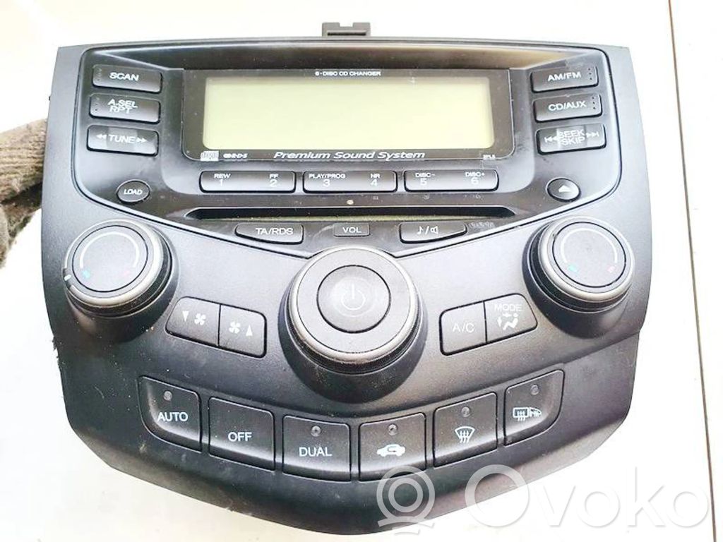 Honda Accord Panel / Radioodtwarzacz CD/DVD/GPS 
