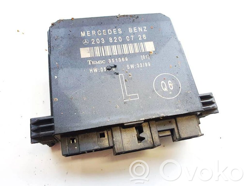 Mercedes-Benz C W203 Unitate/modul comandă uși 