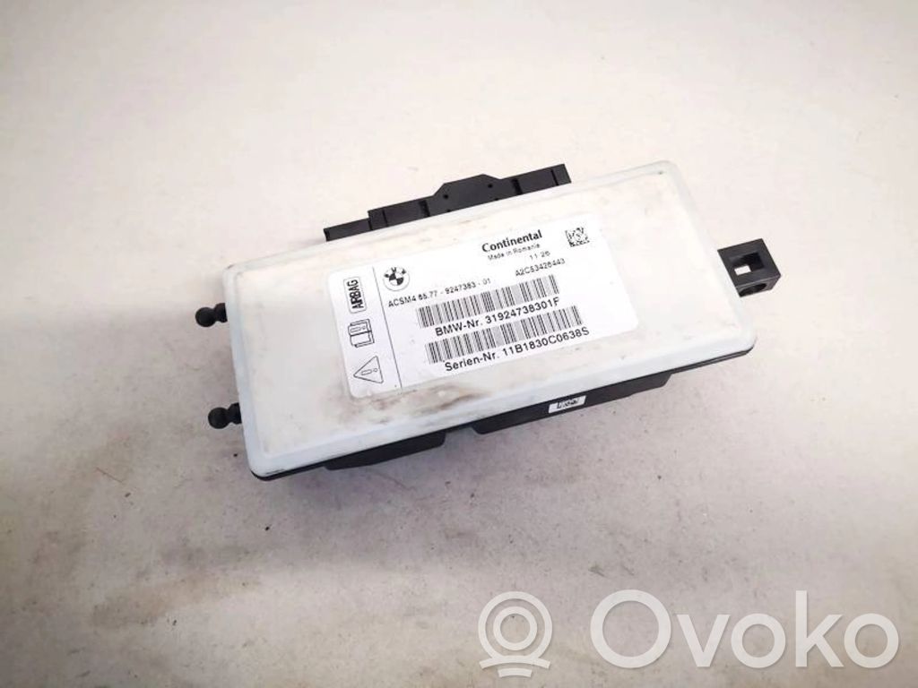 BMW X3 F25 Unitate/modul de comandă airbaguri 