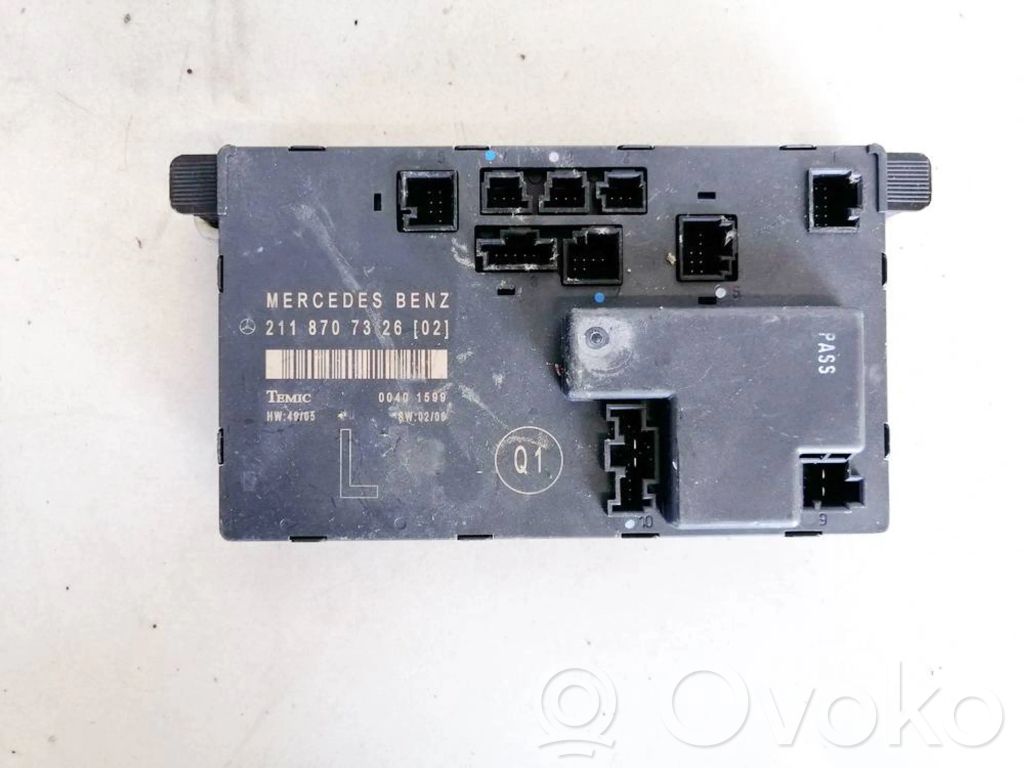 Centralina/modulo portiere   2118707326,00401599,00401599,2118707326