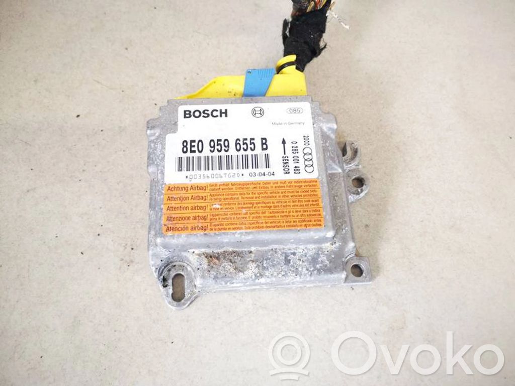 Audi A4 S4 B6 8E 8H Centralina/modulo airbag 